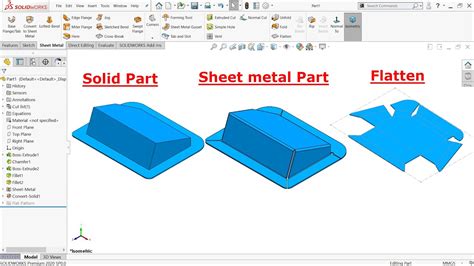 To Convert a Solid Part into a Sheet Metal Part 